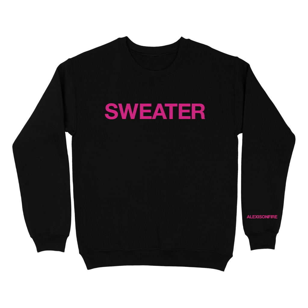 Pink "Sweater" Crewneck Sweatshirt