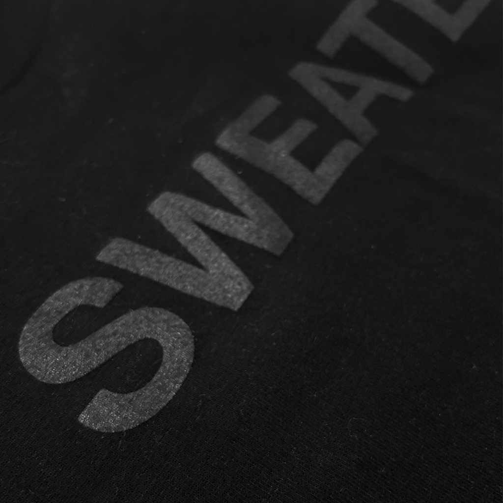 Black-Out Suede "Sweater" Crewneck Sweatshirt