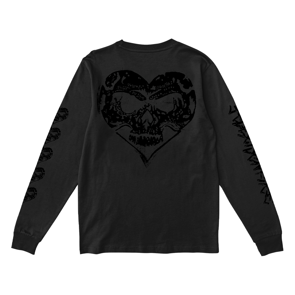 Black-on-Black Anime Knife Fight Longsleeve T-Shirt